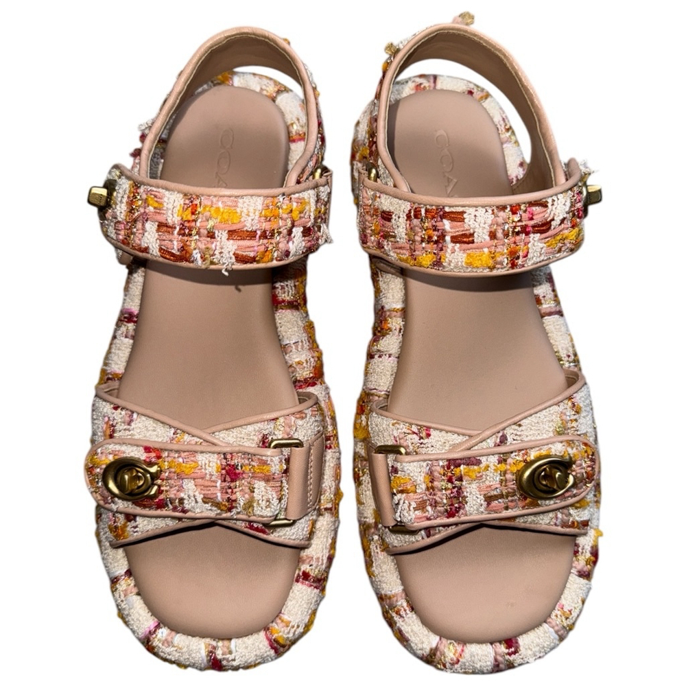 COACH Peyton Tweed Platform Sandals Women's Size 7.5 - Picture 7 of 15